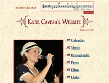 Tablet Screenshot of katiecavera.com